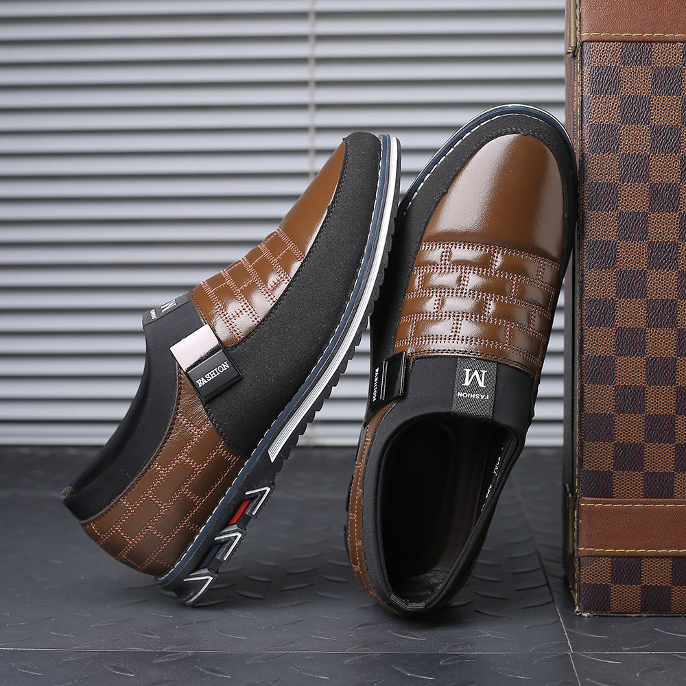 Men's Casual Slip-On Shoes - Round Toe Fall Style
