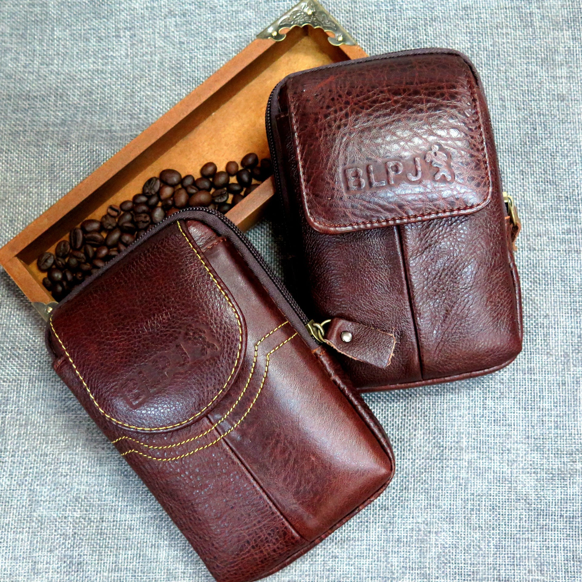 6-Inch Waist Bag, Multifunctional Leather Phone Pouch
