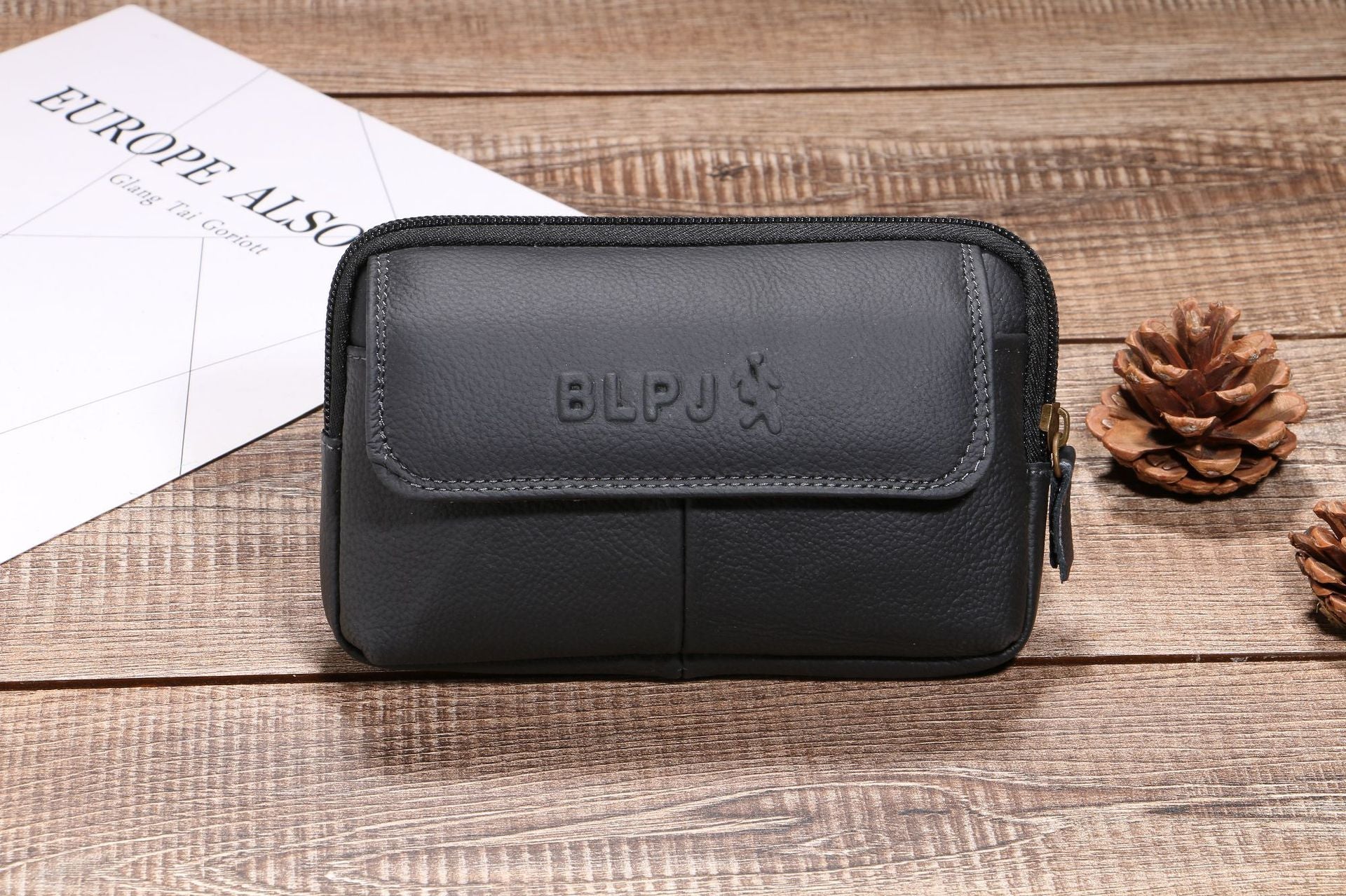 6-Inch Waist Bag, Multifunctional Leather Phone Pouch