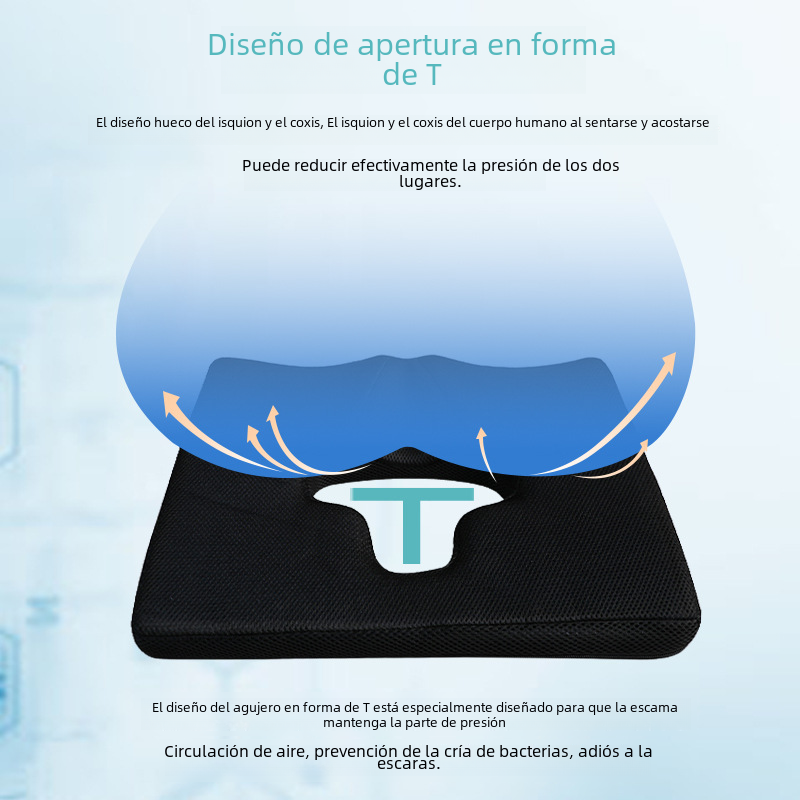 Memory Foam Gel Seat Cushion for Comfort and Support