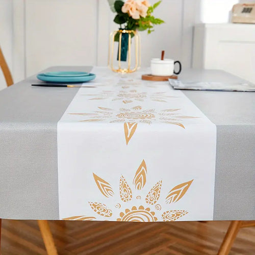 1-Piece Waterproof Oil-Proof PVC Tablecloth, Wear-Resistant