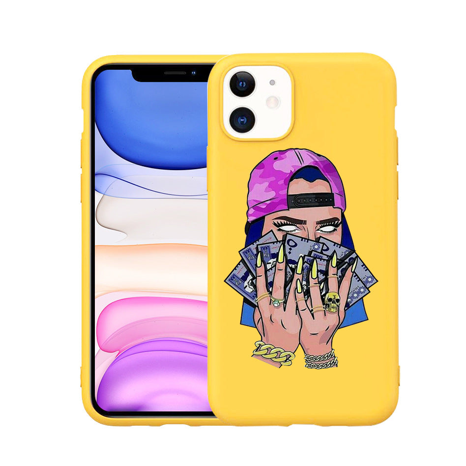 Stylish Hand-Painted TPU Phone Case for iPhone 11