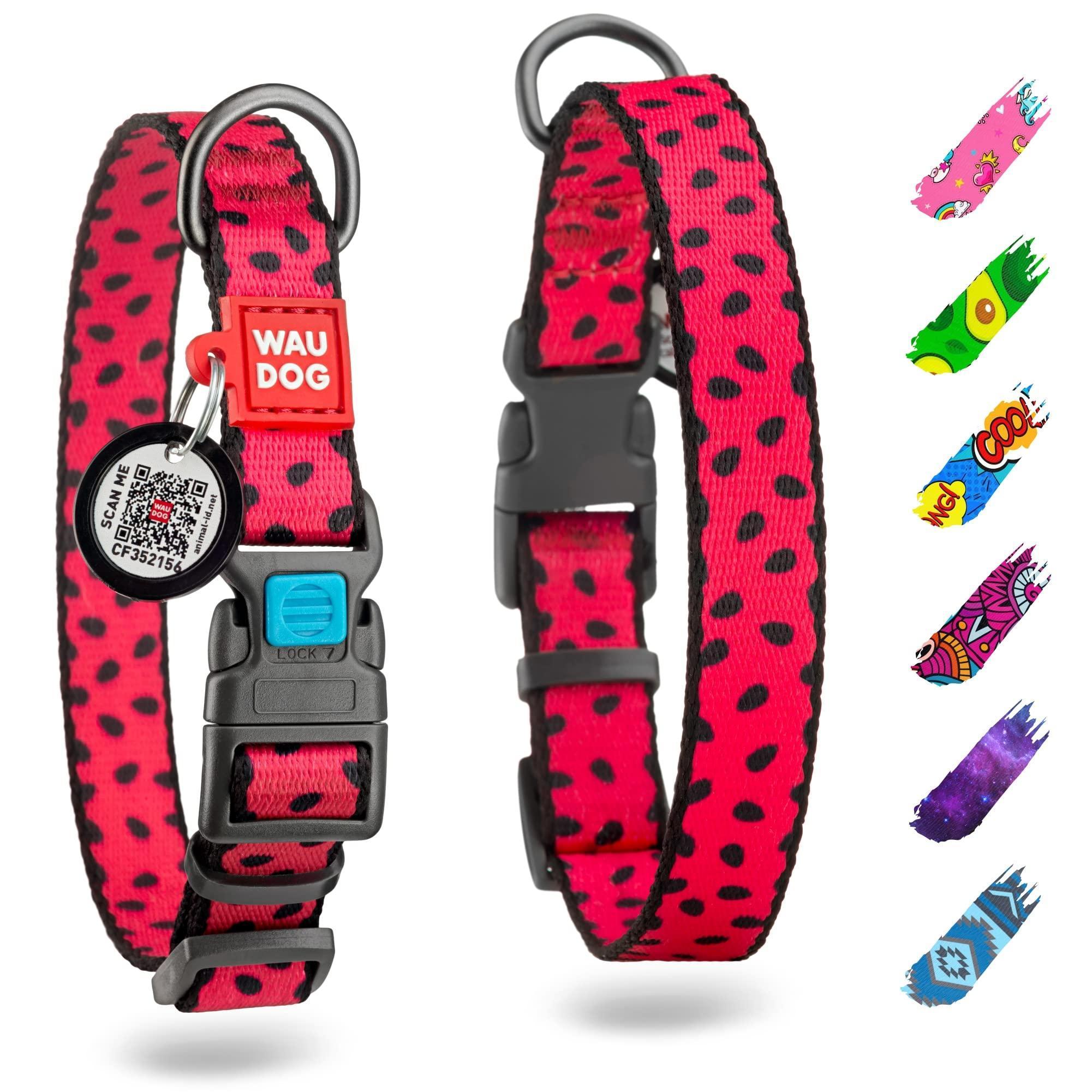 Nylon Dog Collar Size 14  23 in Neck  x 1 in Wide Adjustable Dog Collar for