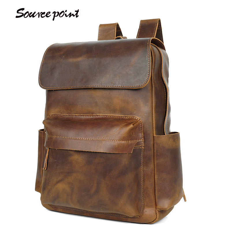 Leather Backpack - Travel Rucksack