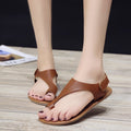 Women's Low Heel Ankle Velcro Sandals Plus Size 43