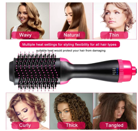 Hot Air Brush - 3-in-1 Ionic Hair Styling Tool