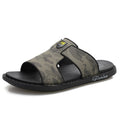 Men's Soft Sole Leather Non-Slip Flip Flops Shoes