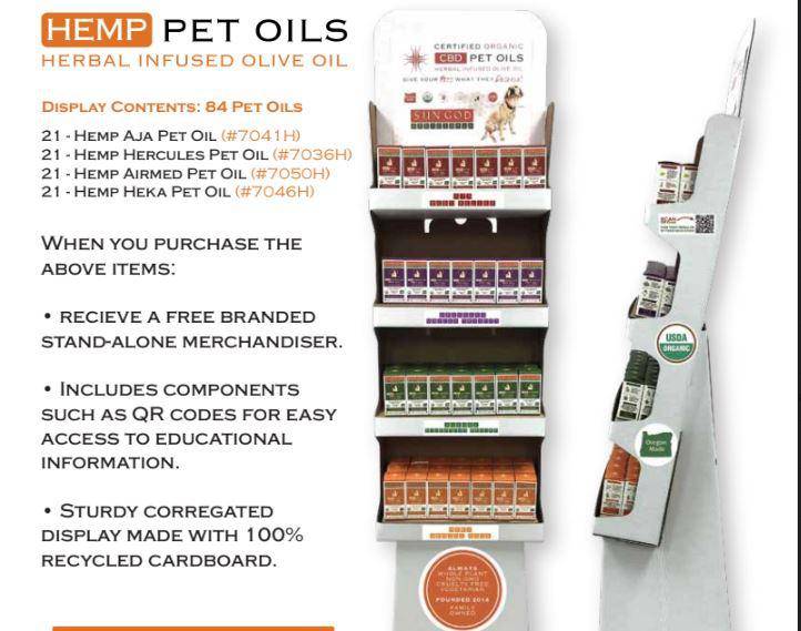 Shipper Pet Oil - 84 units | 21 of each 1 oz Pet Oil