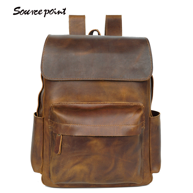 Leather Backpack - Travel Rucksack