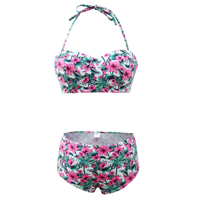Printed Two-Piece Swimsuit with Stylish Design