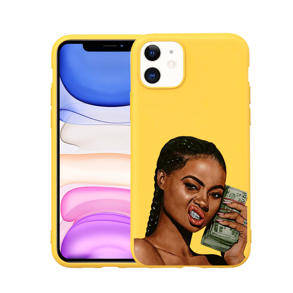 Stylish Hand-Painted TPU Phone Case for iPhone 11