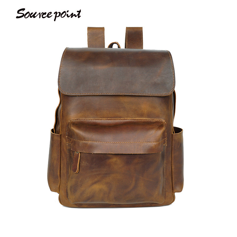 Leather Backpack - Travel Rucksack