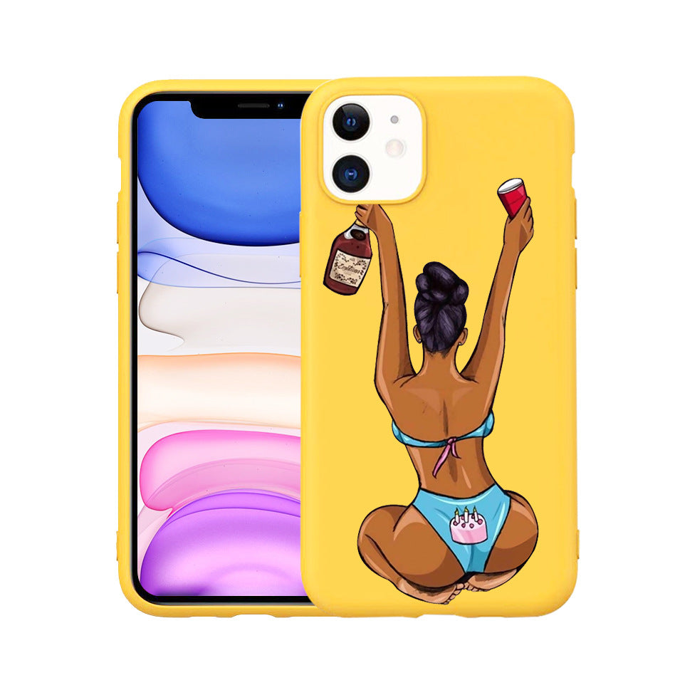 Stylish Hand-Painted TPU Phone Case for iPhone 11