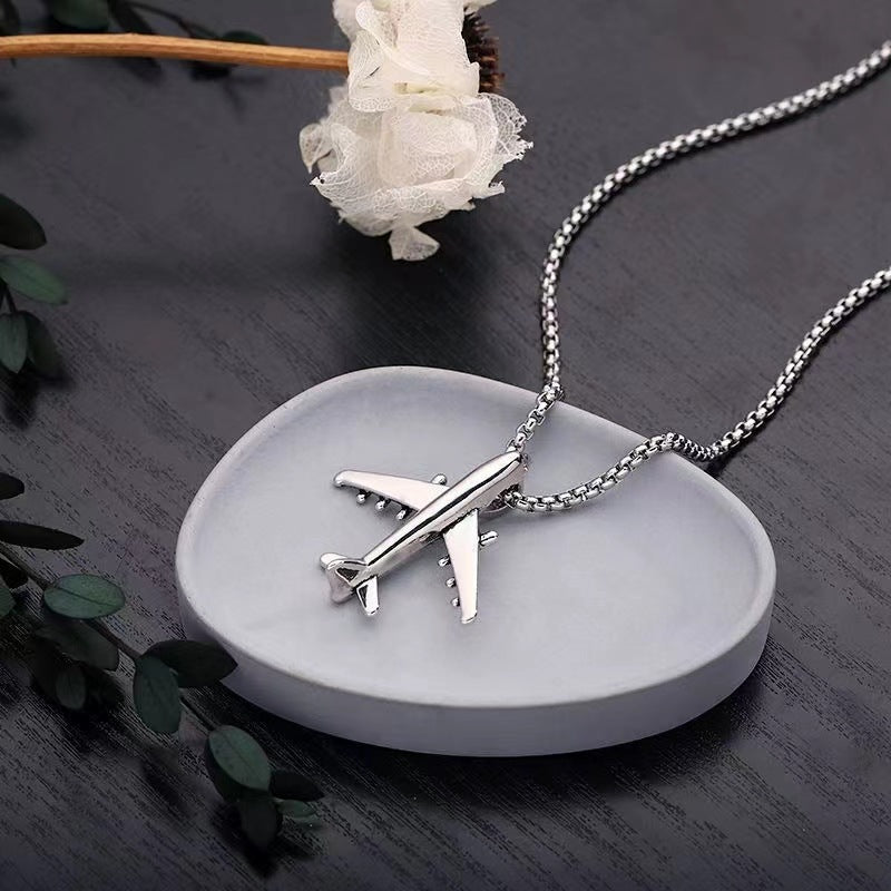 Personalized Hip Hop Aircraft Necklace for Boys 12+
