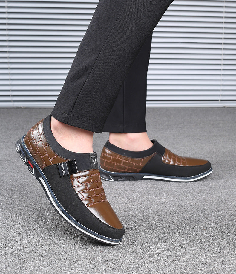 Men's Casual Slip-On Shoes - Round Toe Fall Style