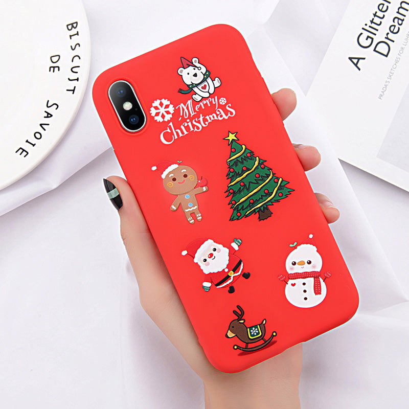 Red Christmas Phone Case for iPhone 8 Plus & 7