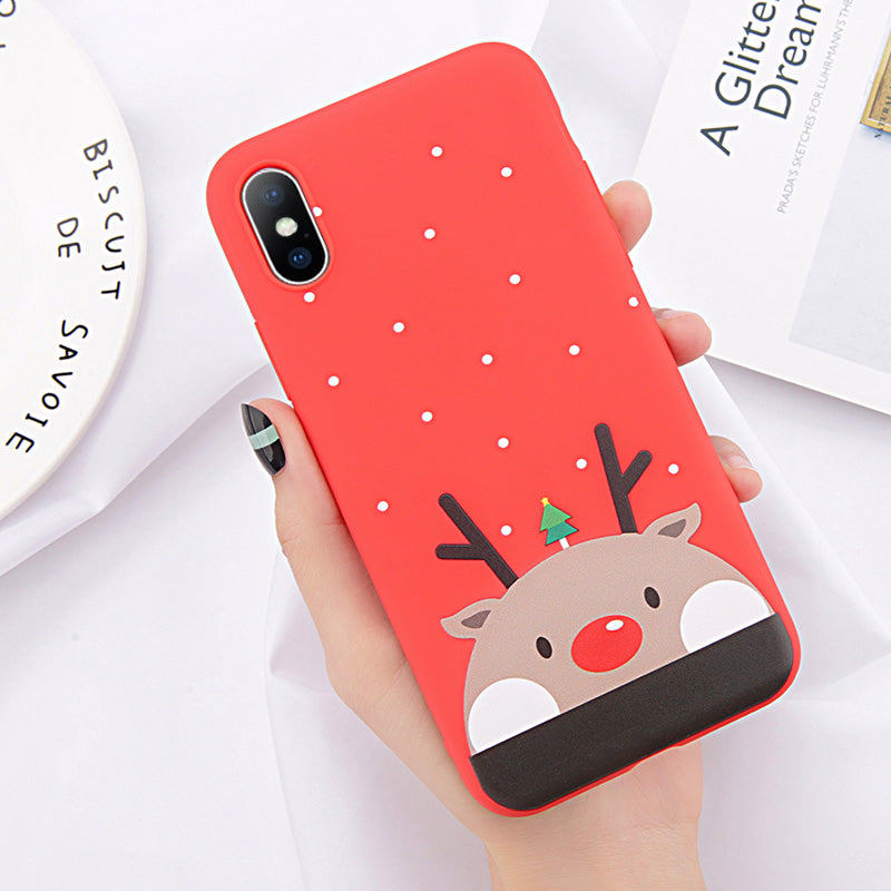 Red Christmas Phone Case for iPhone 8 Plus & 7