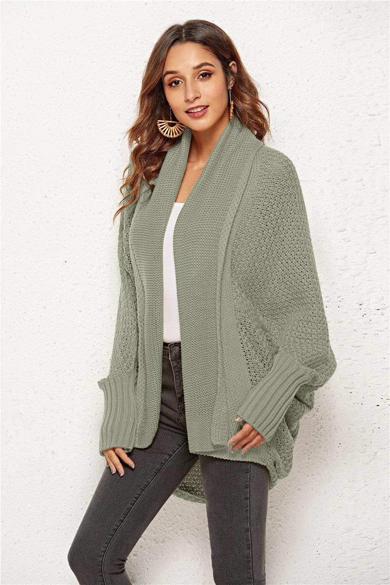 Women's Large Size Knitted Cardigan - European Style