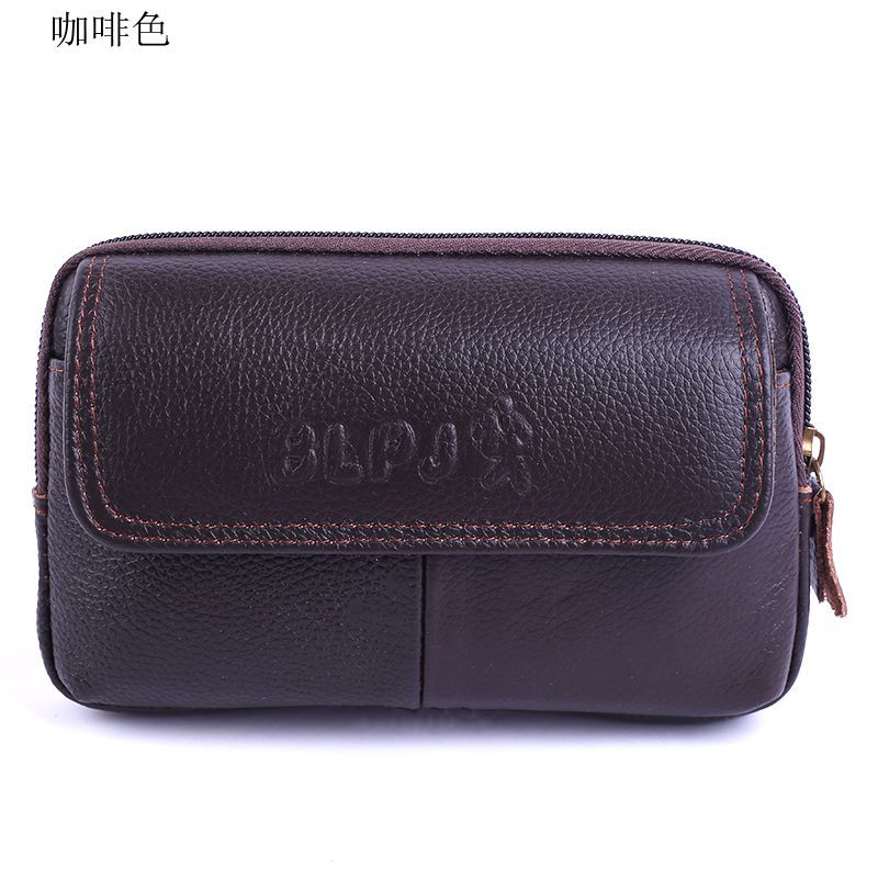 6-Inch Waist Bag, Multifunctional Leather Phone Pouch