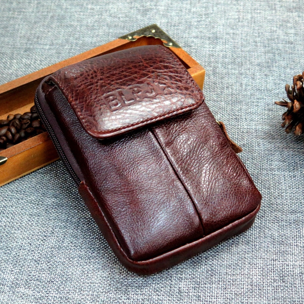 6-Inch Waist Bag, Multifunctional Leather Phone Pouch