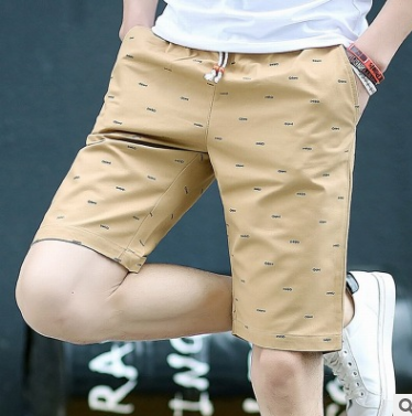 Men's Cotton Mid-Rise Casual 5-Inch Shorts (Plus Size)
