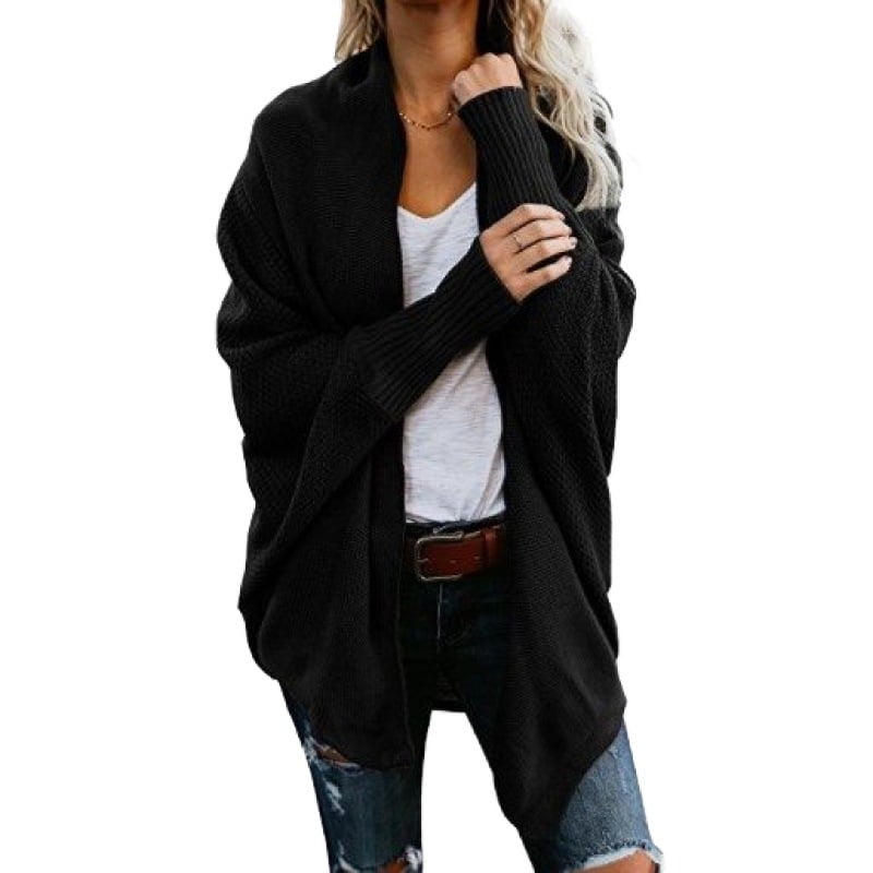 Women's Large Size Knitted Cardigan - European Style
