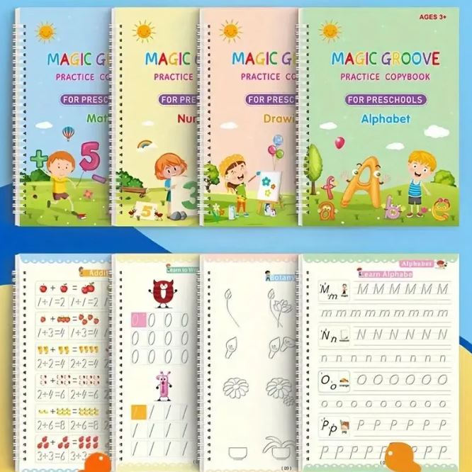 Groove Copybook Student Training Pen Control Magic Calligraphy Practice Board