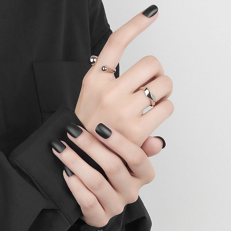 Women's Adjustable Geometric Ring for Casual Wear