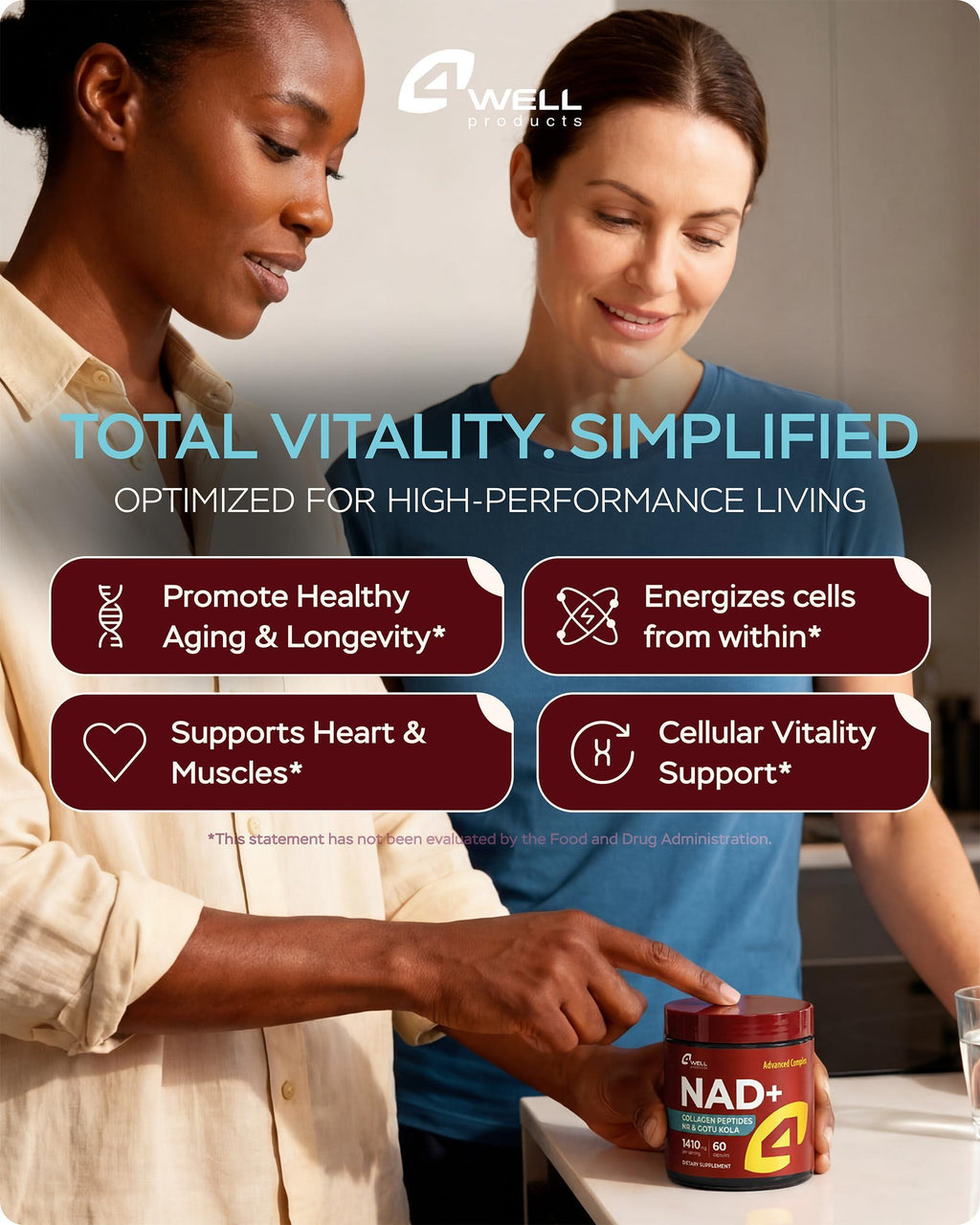NAD Plus Supplement 1400mg NMNH Supplement Alternative Supports Healthy Aging Complex with Nicotinamide Riboside & Gotu Kola Collagen Formula for Energy Skin & Cognitive 60 Caps