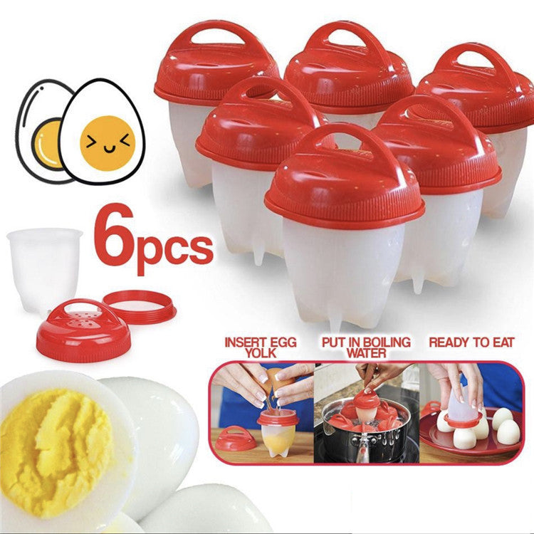Egglettes Silicone Egg Cooker - Mini Steamer (Set of 6)