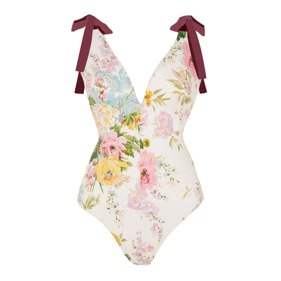 2024 Women's Sexy One-Shoulder Bikini Set with Embellishments
