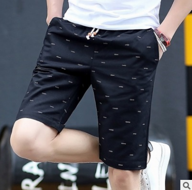 Men's Cotton Mid-Rise Casual 5-Inch Shorts (Plus Size)