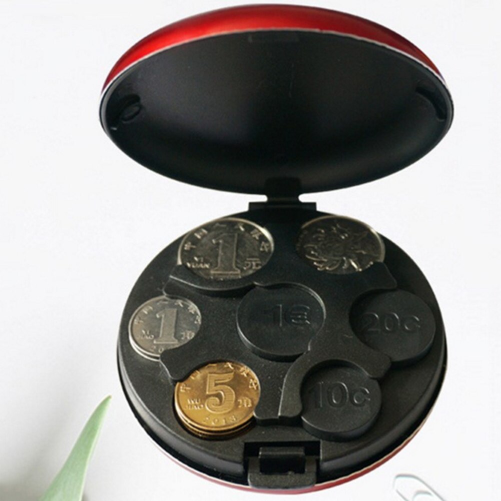 Coin Sorter Wallet with Pop-Up Euro Coin Box