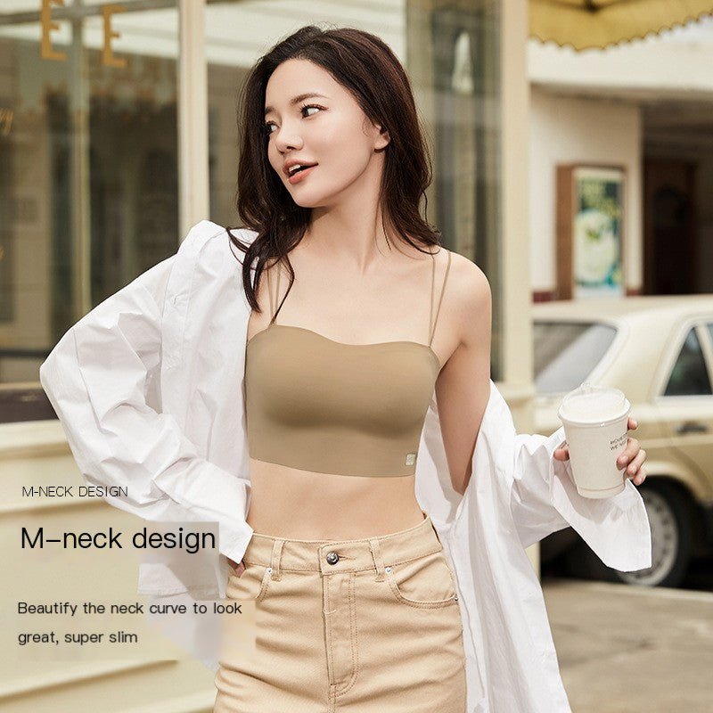 "Lace Back Bra with Padding for Enhanced Support"