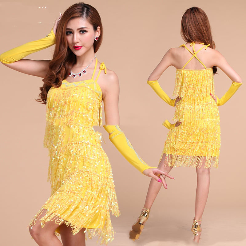 High-Quality Competition Dance Dress for Latin Styles
