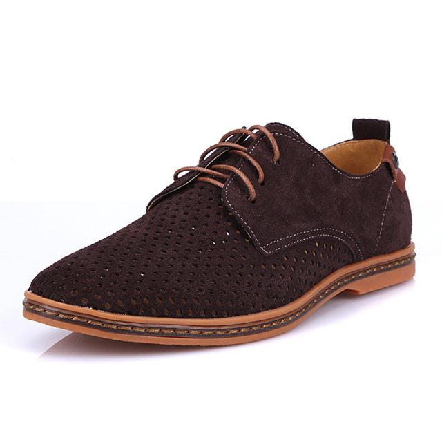 New British Leather Men's Sandals, Suede Large Size
