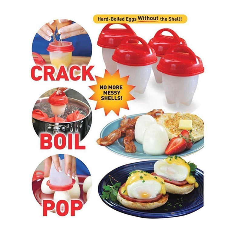 Egglettes Silicone Egg Cooker - Mini Steamer (Set of 6)