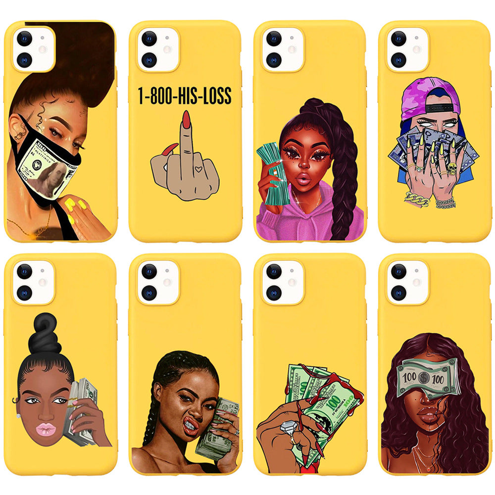 Stylish Hand-Painted TPU Phone Case for iPhone 11