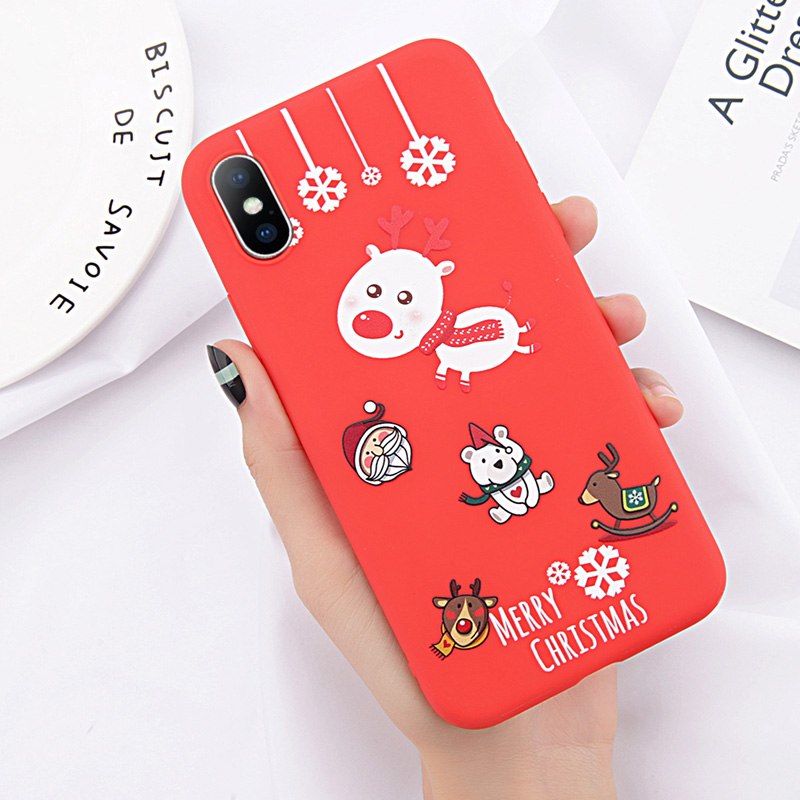 Red Christmas Phone Case for iPhone 8 Plus & 7