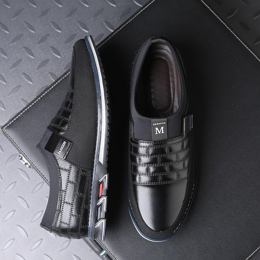 Men's Casual Slip-On Shoes - Round Toe Fall Style