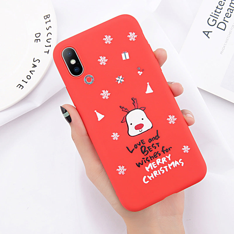 Red Christmas Phone Case for iPhone 8 Plus & 7
