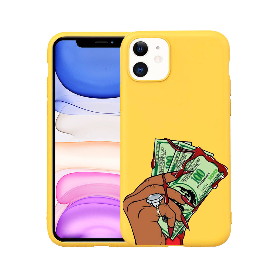 Stylish Hand-Painted TPU Phone Case for iPhone 11
