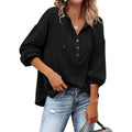 Loose Fit Solid Color Long Sleeve Hoodie Sweater Top