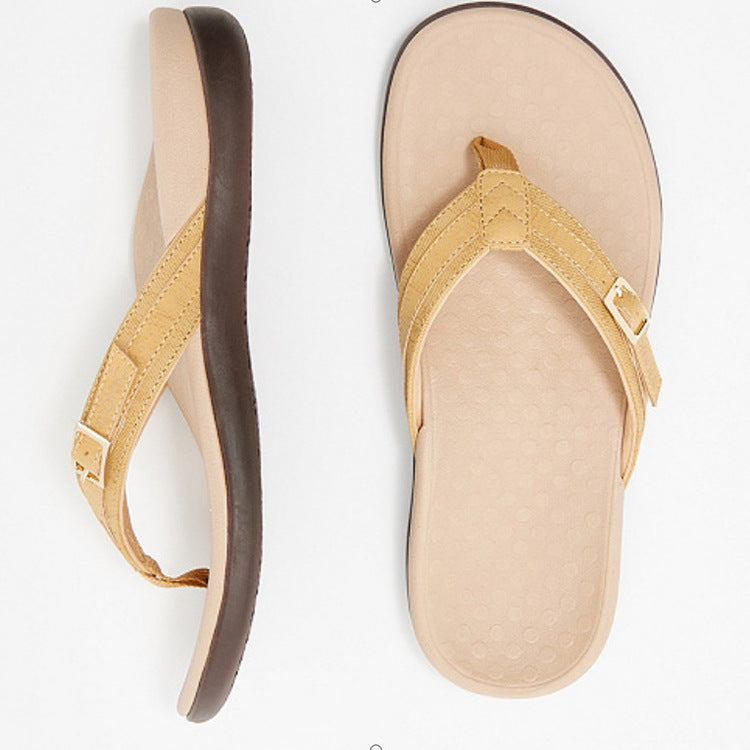 Large Herringbone Slippers for Women - Low Heel