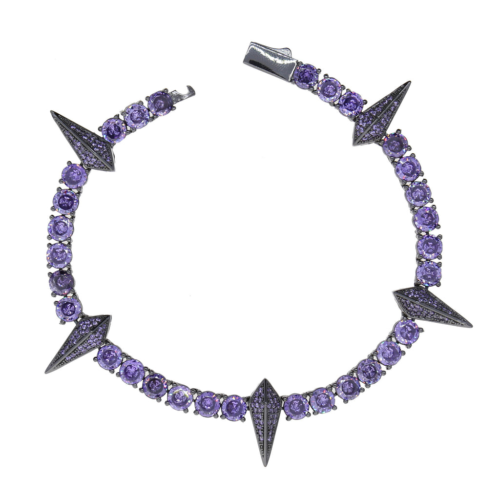 Hip Hop Full Rhinestone Zircon Punk Bracelet Ornament