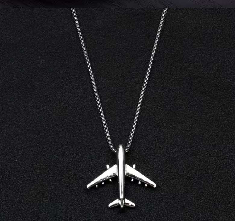 Personalized Hip Hop Aircraft Necklace for Boys 12+