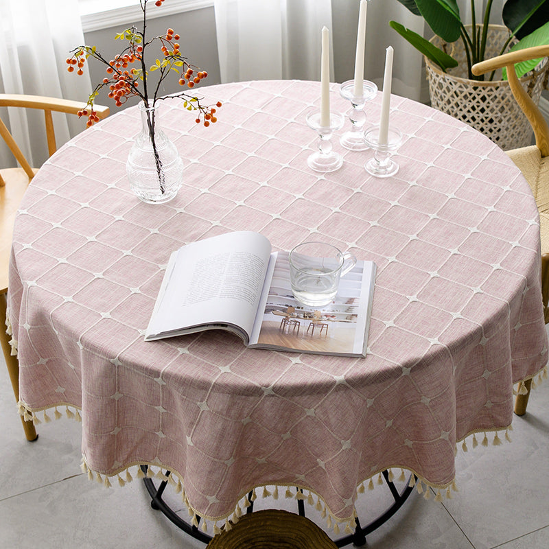 Large Round Tablecloth - Waterproof, Oil-Proof, Thickened