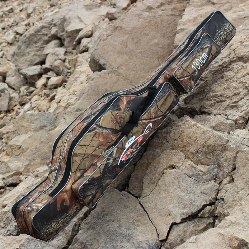 Double Layer Fishing Rod Bag with Accessories