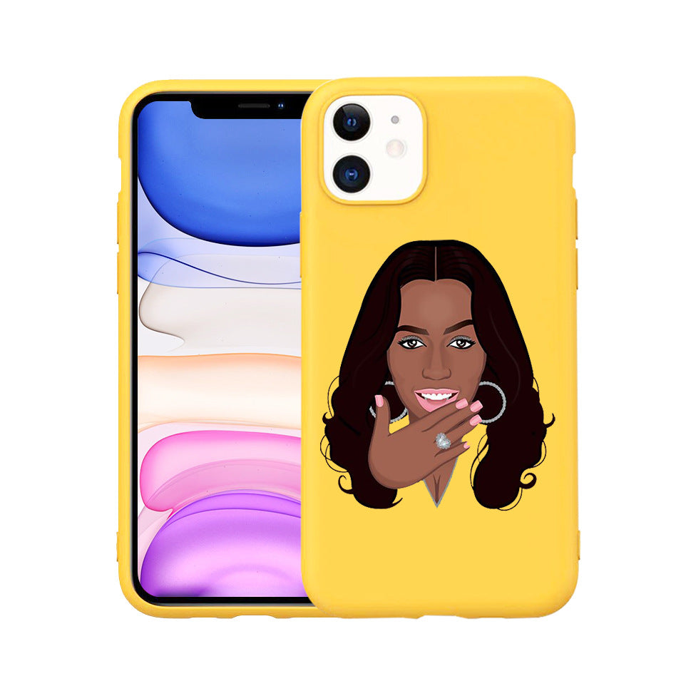 Stylish Hand-Painted TPU Phone Case for iPhone 11