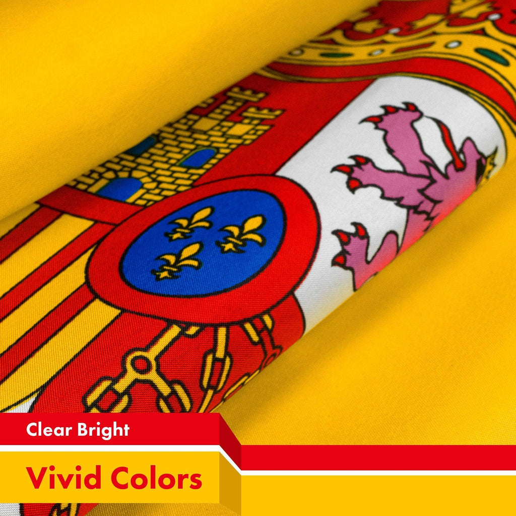 Spain Spanish Flag 3x5 Ft 2Pack 150D Printed Polyester By G128